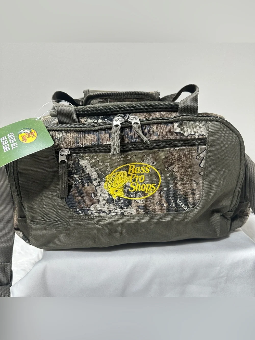 Bass Pro Shops Catch-All Gear Bag 20L Camo Gray Fishing Tackle Duffel, Set Of 2